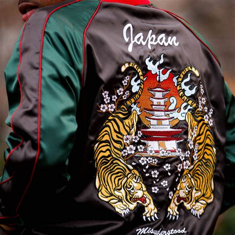 japanese tiger satin gucci color embroidery souvenir jacket|12 Recommended Sukajan Brands and Styling Coordination.